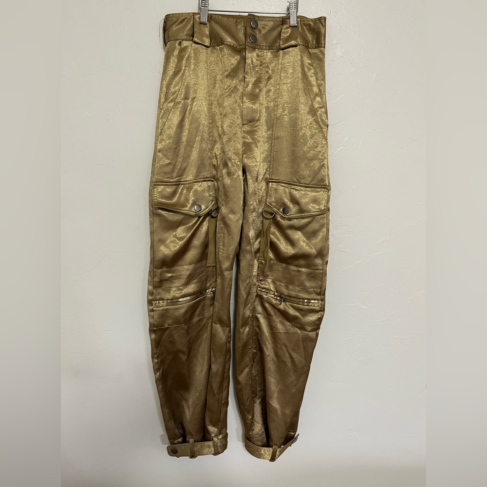 Free People Tried To Tell You Cargo Pants / Gold / Size 4